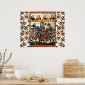 MEDIEVAL TOURNAMENT, BESTRIJDING VAN KNIGHTS EN DA POSTER (Keuken)