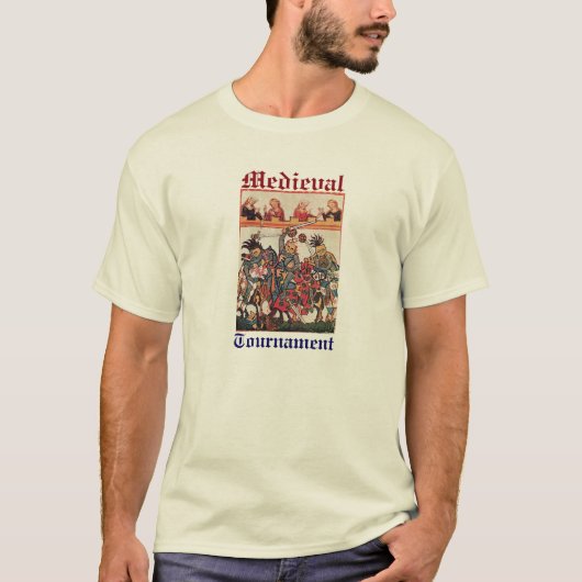 MEDIEVAL TOURNAMENT, BESTRIJDING VAN KNIGHTS EN DA T-SHIRT (Voorkant)