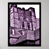 Medieval Tower in Paars Poster (Voorkant)