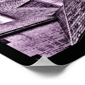 Medieval Tower in Paars Poster (Hoek)