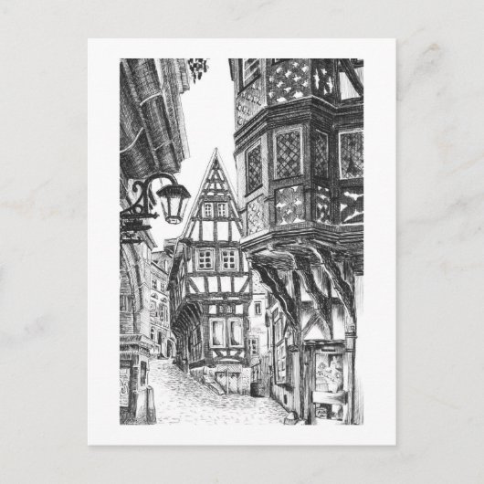 Medieval Townscape Briefkaart (Voorkant)