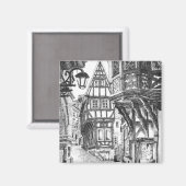 Medieval Townscape Magneet (Voorkant / Achterkant)