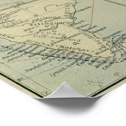 Medieval Trade Routes Poster (Hoek)