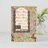 Medieval tuinfeest 5x7 Uitnodigingen (Staand voorkant)