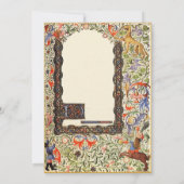 Medieval tuinfeest 5x7 Uitnodigingen (Achterkant)