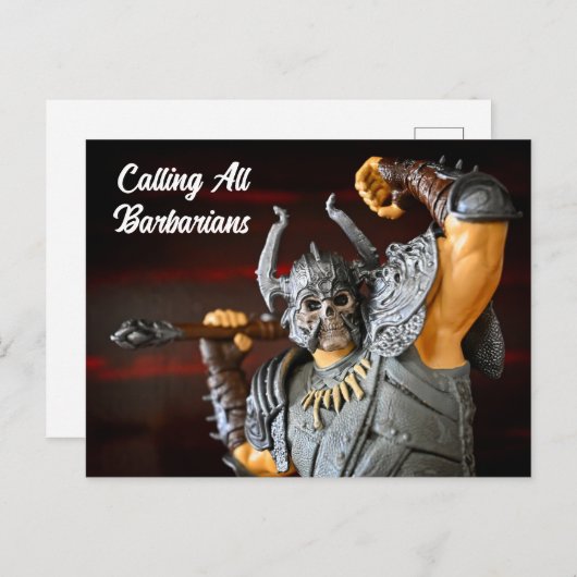 Medieval Uitnodiging Briefkaart (Voorkant / Achterkant)