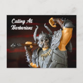 Medieval Uitnodiging Briefkaart (Voorkant)