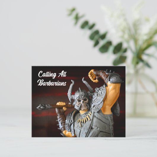 Medieval Uitnodiging Briefkaart (Staand voorkant)