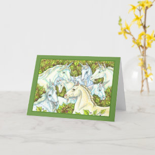MEDIEVAL UNICORN HERD, HORSES, STALLION Fantasy Kaart