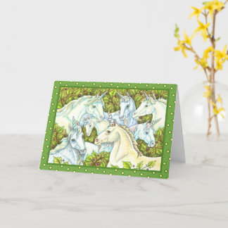 MEDIEVAL UNICORN HERD, HORSES, STALLION Fantasy Kaart