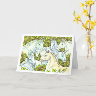 MEDIEVAL UNICORN HERD, HORSES, STALLION Fantasy Kaart