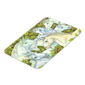 MEDIEVAL UNICORN HERD, HORSES, STALLION Fantasy Magneet (Linkerzijde)