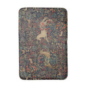 Medieval Unicorn Midnight Floral Garden Badmat (Voorkant Verticaal)