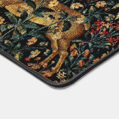 Medieval Unicorn Midnight Floral Garden Bureaumat (Hoek)