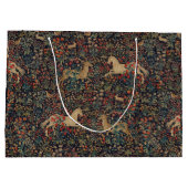 Medieval Unicorn Midnight Floral Garden Groot Cadeauzakje (Achterkant)