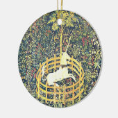 Medieval Unicorn Tapestry - Ornament (Links)