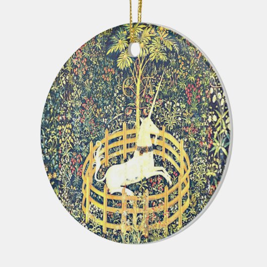 Medieval Unicorn Tapestry - Ornament (Links)