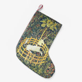 Medieval Unicorn Tapestry - Stocking Kleine Kerstsok (Voorkant (Hangend))