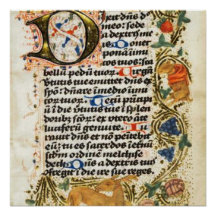Medieval verlicht manuscript