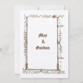 Medieval verlichte dragoweddenschappen kaart (Achterkant)