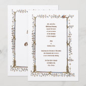 Medieval verlichte dragoweddenschappen kaart (Voorkant / Achterkant)