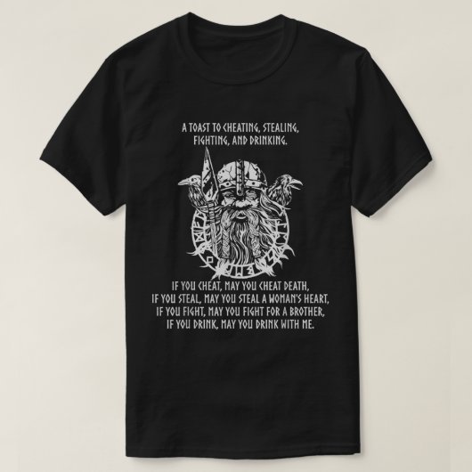 Medieval Viking Mythology - Norse God Odin - Noord T-shirt (Design voorkant)