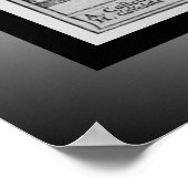 Medieval Village Map ~ Lacedonia ~ Italy~ Poste Poster (Hoek)