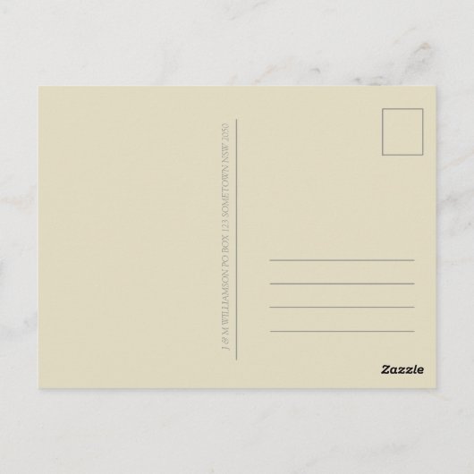 Medieval Vision Golden Peace Symbol Briefkaart (Achterkant)