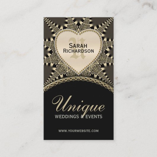 Medieval Visitekaartje voor unieke gouden bruilof (Voorkant)