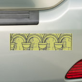 Medieval Vormgeving Bumper Sticker (Op auto)