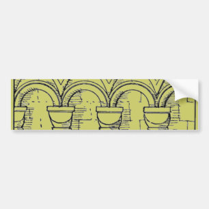 Medieval Vormgeving Bumper Sticker