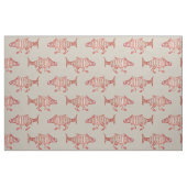 Medieval Walking Fish op het perkament Stof (Fat Quarter)