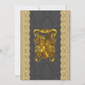 Medieval Wallpaper Wedding Invitations Kaart (Voorkant)