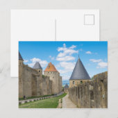 Medieval walls van Carcassonne Briefkaart (Voorkant / Achterkant)