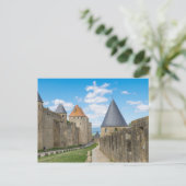 Medieval walls van Carcassonne Briefkaart (Staand voorkant)