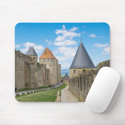 Medieval walls van Carcassonne Muismat (Met muis)