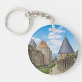 Medieval walls van Carcassonne Sleutelhanger (Voorkant)