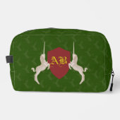 Medieval wapenmonogram toilettasje (Voorkant)