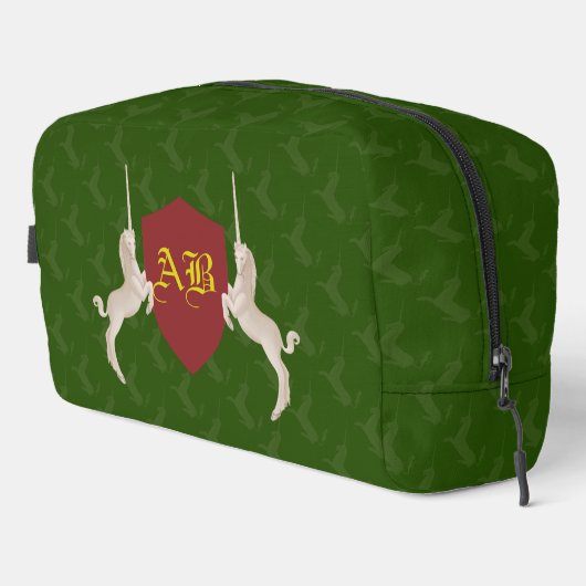 Medieval wapenmonogram toilettasje (Rechterhoek)