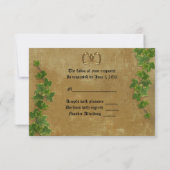 Medieval Wedding Invitation RSVP (Achterkant)