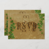 Medieval Wedding Invitation RSVP (Voorkant / Achterkant)