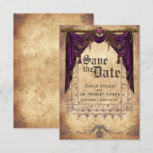 Medieval Wedding Save the Date uitnodiging (Voorkant / Achterkant)