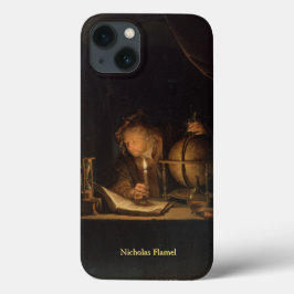Medieval wetenschapper met naam iPhone 16 hoesje
