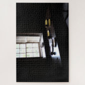 Medieval Window Kitchen Table BlackTones Legpuzzel (Verticaal)