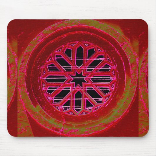 medieval window mandala mousepad muismat (Voorkant)