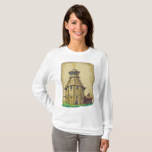 Medieval Wooden Watchtower and Fortress T-shirt (Voorkant volledig)