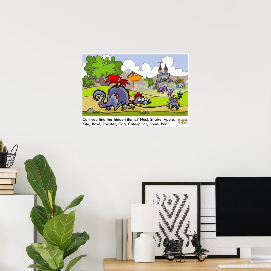 Medieval Word Poster zoeken (Thuiskantoor)