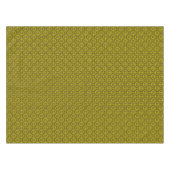 Medieval Yellow Black Lilies Romanesque Pattern Ta Tafelkleed (Voorkant (Horizontaal))