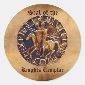 Medieval zegel van de Templar van de Knachten