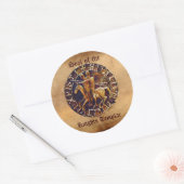 Medieval zegel van de Templar van de Knachten (Envelop)